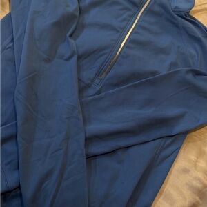 Blue Half-Zip Athletic Top